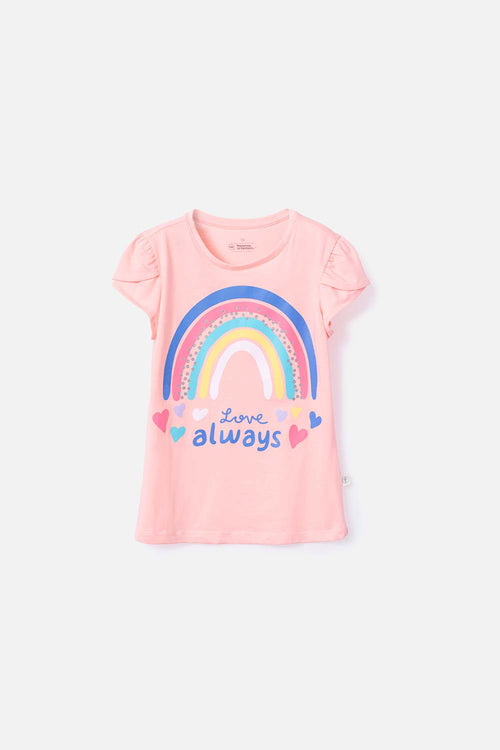 CAMISETA DE MIC MANGA CORTA MANDARINA PARA NIÑA