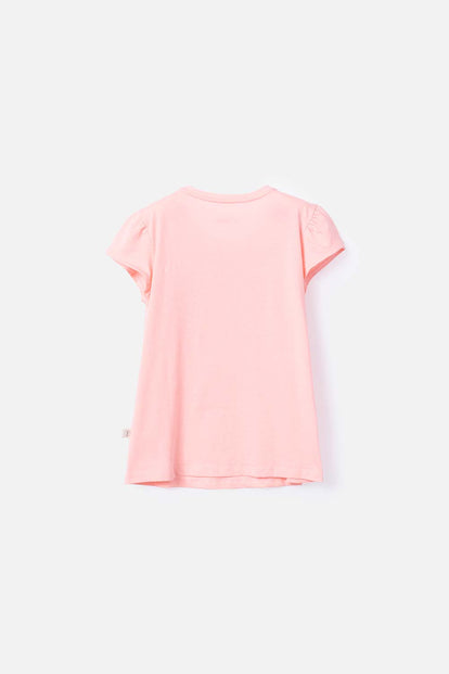 CAMISETA DE MIC MANGA CORTA MANDARINA PARA NIÑA