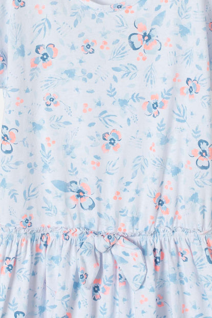 VESTIDO DE MIC MANGA CORTA BLANCO PARA NIÑA