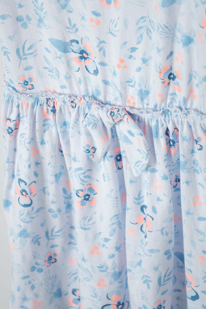 VESTIDO DE MIC MANGA CORTA BLANCO PARA NIÑA