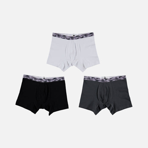 PACK X3 BOXERS DE MIC BLANCO,GRIS Y NEGRO PARA NIÑO
