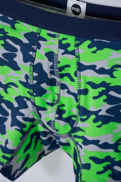 PACK X2 BOXER DE MIC BLANCO Y VERDE PARA NIÑO