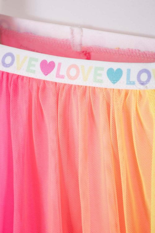 FALDA LITTLEMIC CON SHORT MULTICOLOR PARA NIÑA 2T A 5T