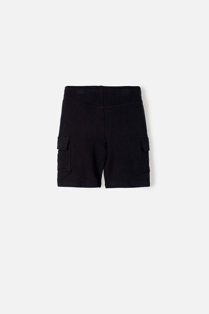 BERMUDA DE MIC CON CORDÓN NEGRA PARA NIÑO