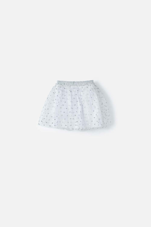 FALDA DE LITTLE MIC BLANCA PARA NIÑA 2T A 5T