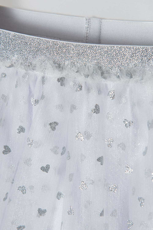 FALDA DE LITTLE MIC BLANCA PARA NIÑA 2T A 5T