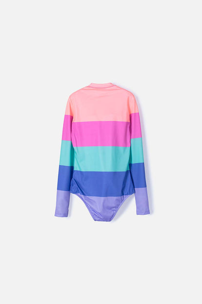 VESTIDO DE BAÑO MIC CON CIERRE MULTICOLOR PARA NIÑA