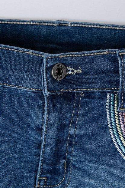 SHORT DE MIC INDIGO MEDIO PARA NIÑA