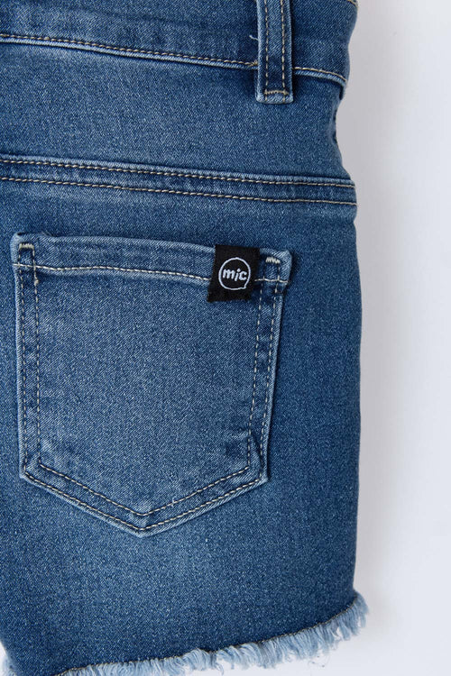 SHORT DE MIC INDIGO MEDIO PARA NIÑA