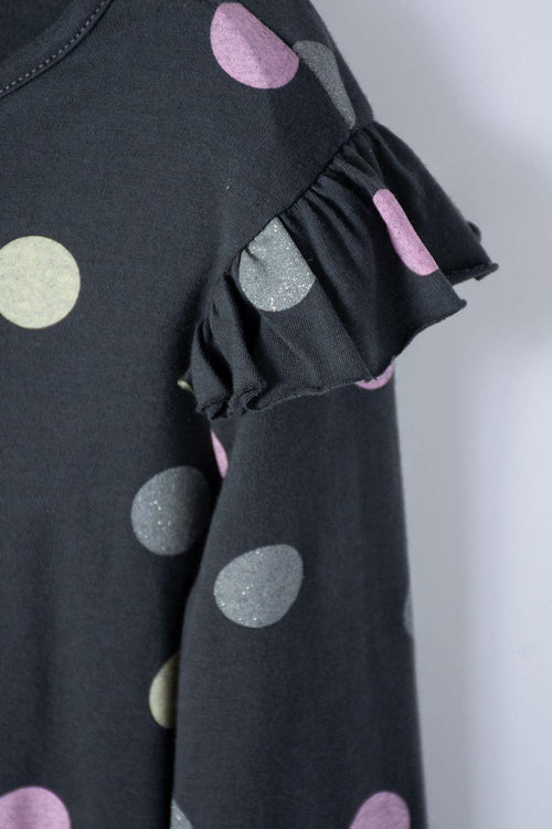 VESTIDO DE MIC MANGA LARGA GRIS PARA NIÑA