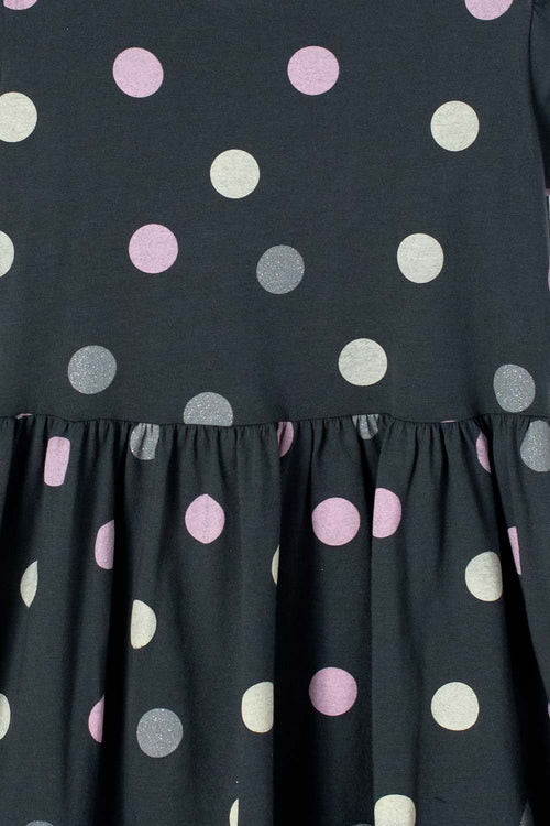 VESTIDO DE MIC MANGA CON BOLERO GRIS PARA NIÑA