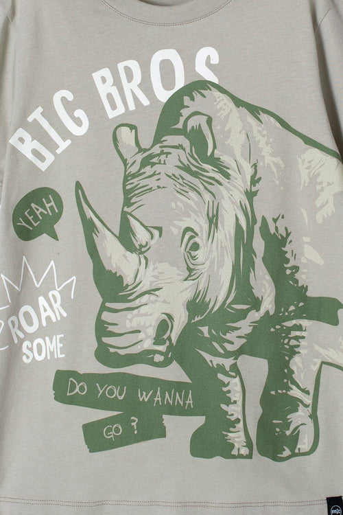 CAMISETA DE MIC MANGA CORTA GRIS PARA NIÑO