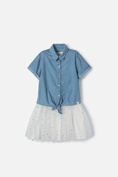 VESTIDO DE MIC CON TULL PARA NIÑA