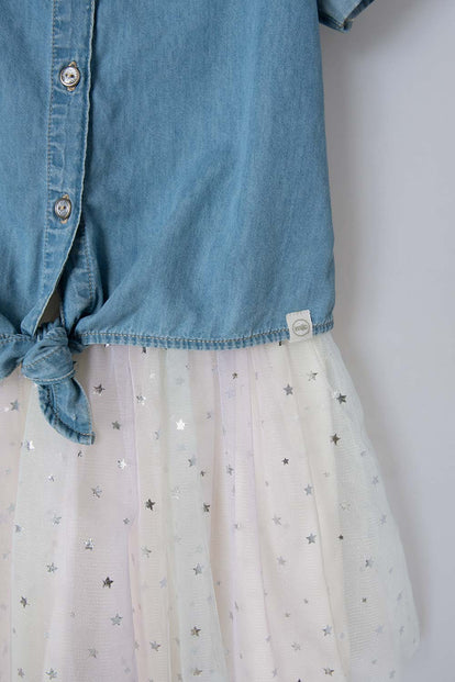 VESTIDO DE MIC CON TULL PARA NIÑA