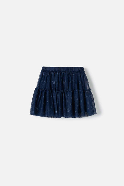 FALDA DE MIC TIPO TUTÚ AZUL PARA NIÑA