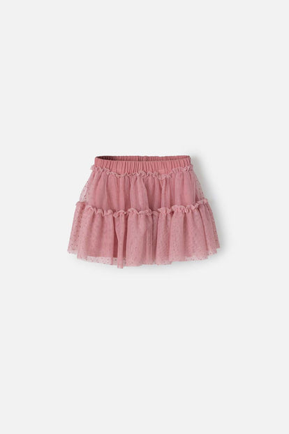 FALDA DE LITTLEMIC TIPO TUTU PALO DE ROSA PARA NIÑA 2T A 5T