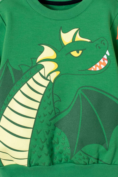 BUZO DE LITTLEMIC CERRADO VERDE PARA NINO 2T A 5T