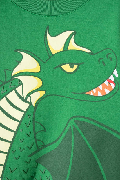 BUZO DE LITTLEMIC CERRADO VERDE PARA NINO 2T A 5T