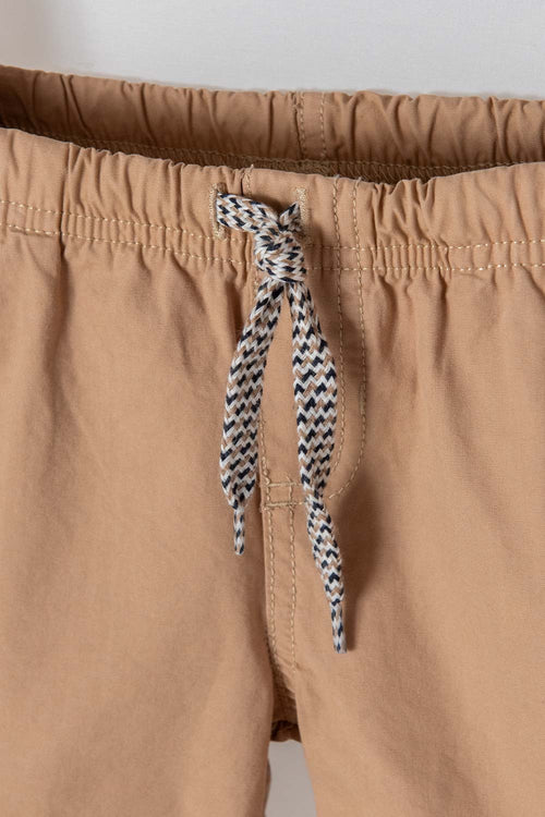 BERMUDA DE LITTLEMIC CON CORDON CAKI PARA NIÑO 2T A 5T
