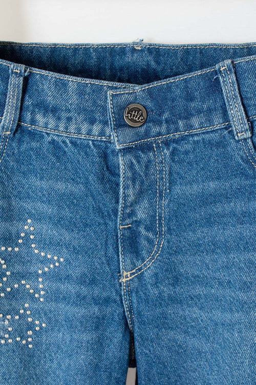 JEAN DE LITTLEMIC AZUL PARA NIÑA 2T A 5T