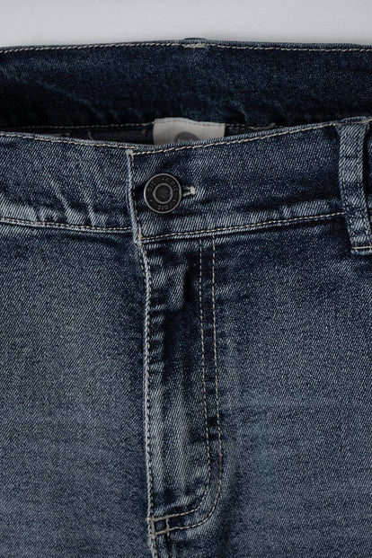 JEAN DE MIC CON BOLSILLOS AZUL MEDIO PARA NIÑO