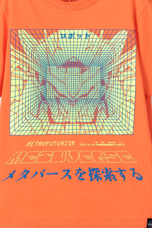 CAMISETA MIC NARANJA MANGA CORTA PARA NIÑO