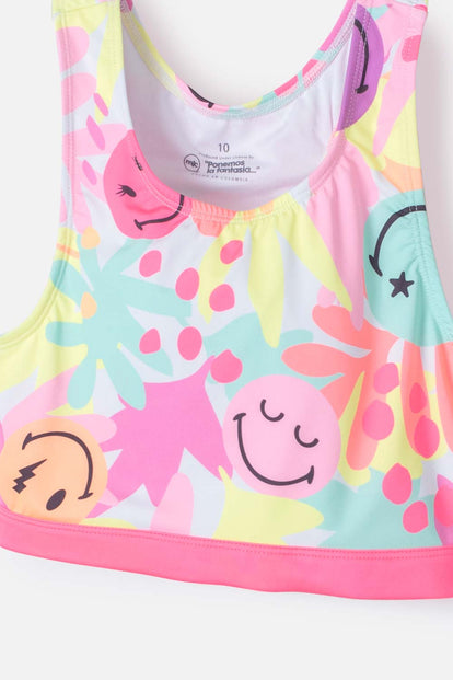 CONJUNTO DE BAÑO DE MIC MULTICOLOR PARA NIÑA