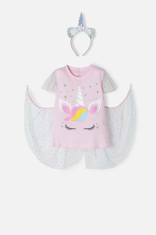 CAMISETA MIC MULTICOLOR MANGA CORTA PARA NIÑA