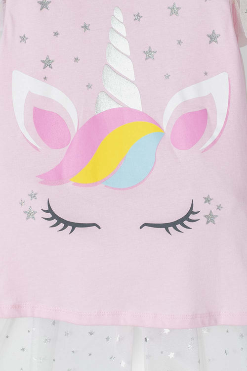 CAMISETA MIC MULTICOLOR MANGA CORTA PARA NIÑA