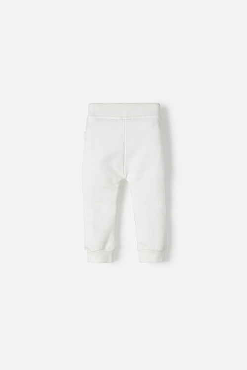 JOGGER LITTLEMIC CON CORDÓN MARFIL PARA BEBÉ UNISEX