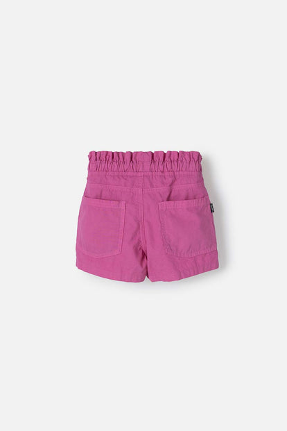 SHORT DE LITTLEMIC CON CORDÓN ROSADO PARA NIÑA 2T A 5T