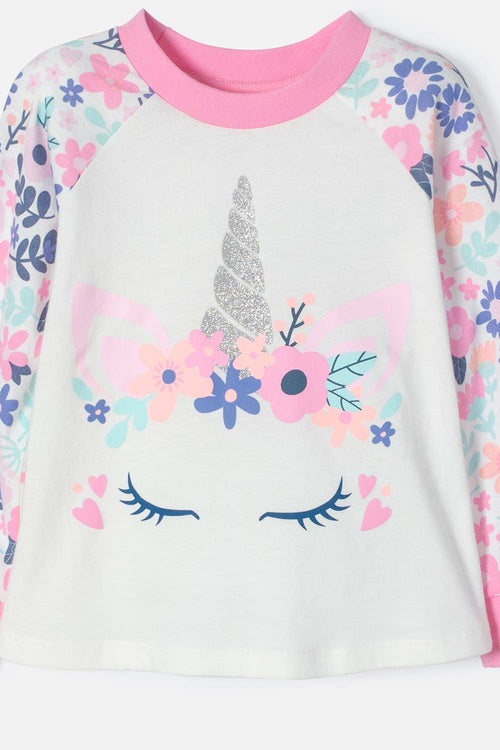 PIJAMA LITTLEMIC CON PANTALÓN LARGO PARA NIÑA 2T A 5T