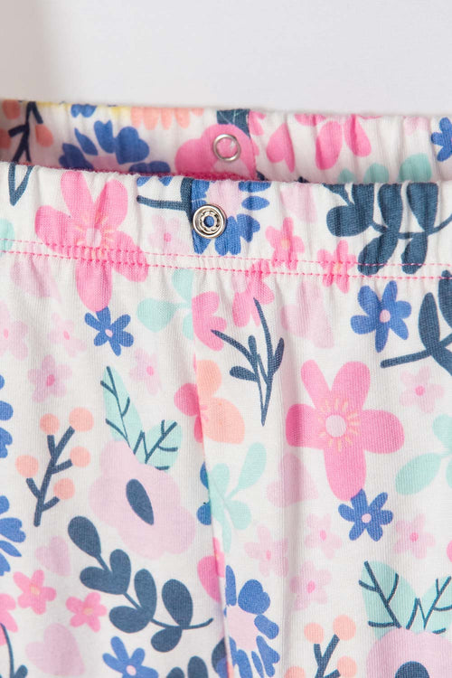 PIJAMA LITTLEMIC CON PANTALÓN LARGO MULTICOLOR PARA BEBÉ NIÑA