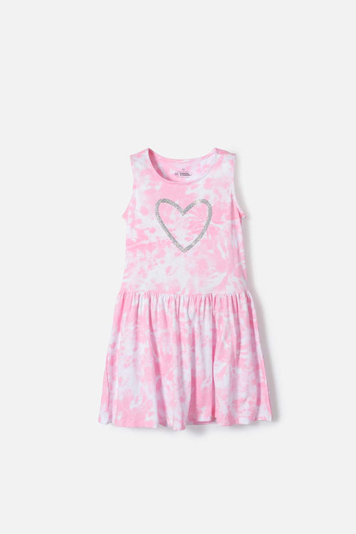 VESTIDO DE MIC MANGA SISA ROSADO PARA NIÑA