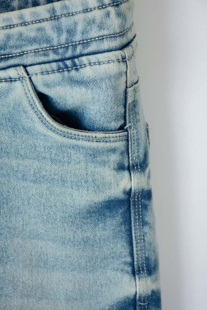 JOGGER DE LITTLEMIC CON CORDÓN AZUL CLARO PARA NIÑO 2T A 6T