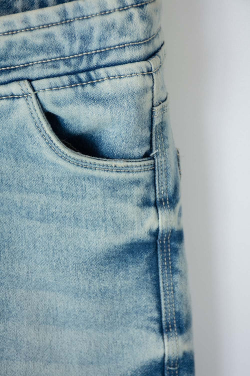 JOGGER DE LITTLEMIC CON CORDÓN AZUL CLARO PARA NIÑO 2T A 6T