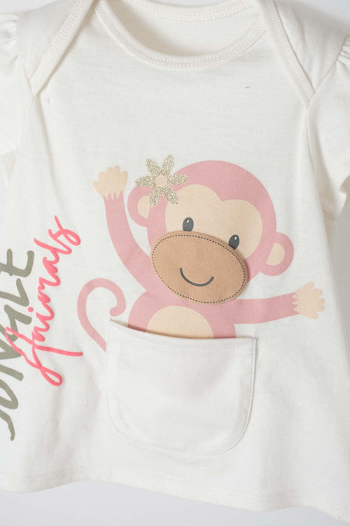 CONJUNTO DE LITTLEMIC CON PANTALÓN LARGO VERDE PARA BEBÉ NIÑA