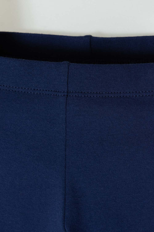 LEGGINGS AZUL CON FLORES PARA NIÑA 2T A 5T