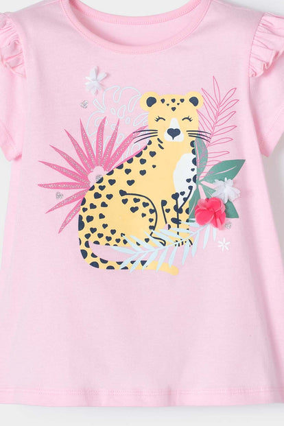 CONJUNTO DE LITTLEMIC ROSADO ROSADO PARA NIÑA 2T A 5T