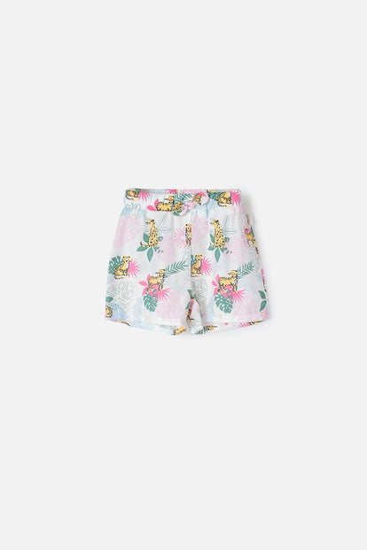 SHORT DE LITTLEMIC CORTO MULTICOLOR PARA NIÑA 2T A 5T