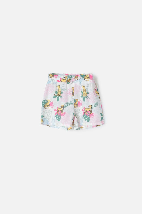 SHORT DE LITTLEMIC CORTO MULTICOLOR PARA NIÑA 2T A 5T