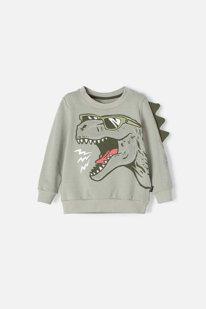 BUZO DE LITTLEMIC CERRADO VERDE PARA NIUÑO 2T A 5T