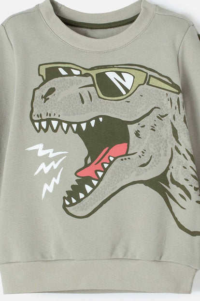 BUZO DE LITTLEMIC CERRADO VERDE PARA NIUÑO 2T A 5T