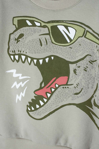 BUZO DE LITTLEMIC CERRADO VERDE PARA NIUÑO 2T A 5T