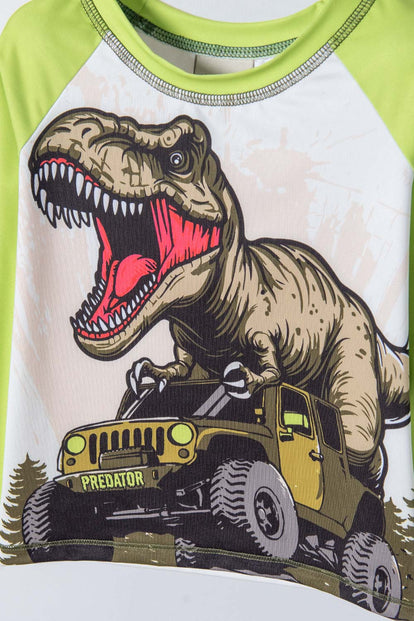 CONJUNTO DE BAÑO LITTLEMIC VERDE PARA NIÑO 2T A 5T