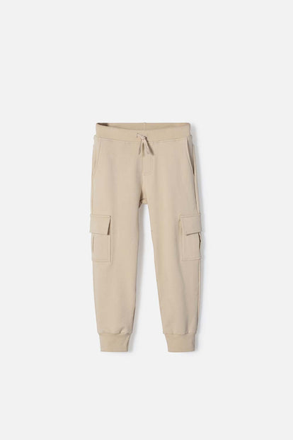 JOGGER DE MIC CON CORDÓN CAQUI PARA NIÑO