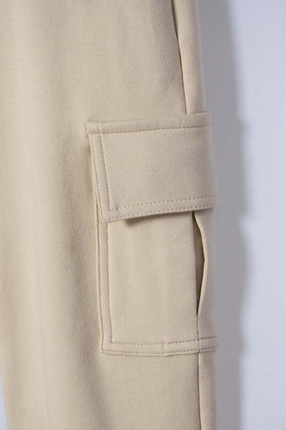 JOGGER DE MIC CON CORDÓN CAQUI PARA NIÑO