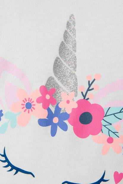 PIJAMA LITTLEMIC CON PANTALÓN LARGO MULTICOLOR PARA NIÑA 2T A 5T