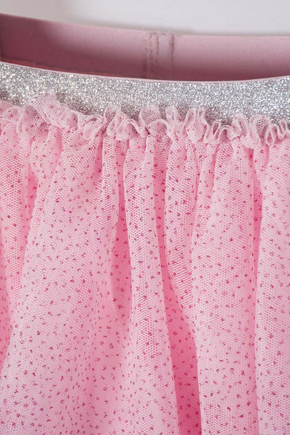 FALDA DE LITTLEMIC CORTA ROSADA PARA NIÑA 2T A 5T