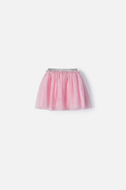 FALDA DE LITTLEMIC CORTA ROSADA PARA NIÑA 2T A 5T